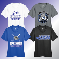 Springer Fall Sports Ladies Tech Tee Springer Fall Sports Ladies Tech Tee